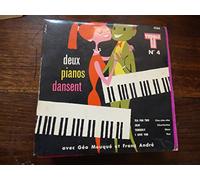 Géo Mouqué et Franz André - Géo Mouqué et Franz André : deux pianos dansent - tea for two - Jojo - Tenderly - I love you disque teppaz n° 4 - 4566