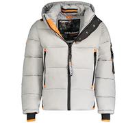 Geo Norway Calix Men - Chaqueta de abrigo con forro de invierno para hombre - Chaqueta cortavientos de manga larga (Gris claro S)