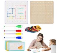 Geo tableros para el Aula Geoplano de Madera para niños pequeños