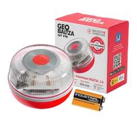 Geobaliza Baliza V16 Homologada DGT con Geolocalizador | Luz de Emergencia Coche Certificada DGT 3.0 | 12 Años Conectividad - V16 Homologada 2026- Compatible con la app SOSCar