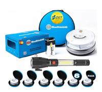 Garza GeoBlueShield49/Garza 6 Luces de Emergencia Coche Homologadas DGT v16 3.0 y Estuche I con Batería Energizer 9V I Obligatoria en 2026 I Conectividad IoT hasta 2038 I Colaboración