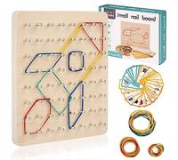 Geoboard de madera, juguete Montessori a partir de 3 años,Geoboard para una figura emocionante