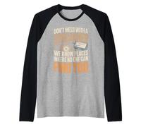 Geocaching Adventure No te metas con el Humor de Geocacher Camiseta Manga Raglan