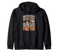 Geocaching Adventure No te metas con el Humor de Geocacher Sudadera con Capucha