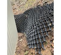 Geocelda Rejilla de entrada de alta resistencia para pavimentación de grava, tierra y guijarros, adoquín de suelo con rejilla de panal para ganado, senderos y pasarelas, estabilizador(3.3ftx16.5ft/1mx