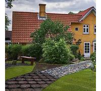 Geocélulas permeables de 5 cm de alto, 2 pulgadas de grosor, sistema de rejilla de grava de polietileno de alta densidad con agujero permeable, para patios/cobertizos/pendientes/caminos