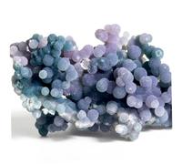 Geoda de ágata de uva Natural, miniespécimen de cristal de cuarzo para decoración del hogar y juego de bolsillo, 10-20g, 1 ud.