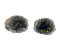 Geodas de calcita coloreada - Piedra Natural - Morado & Oro