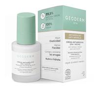 GEODERM Crema Antiarrugas - Corrige y Previene Arrugas con Resveratrol, Fermento de Pichia y Acido Hialuronico - Todo tipo de piel, Orgánico y Bio - Crema Hidratante Facial Mujer Día y Noche, 50ml