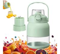 Geoet Electric Juicer, Electric Citrus Juicer, Exprimidor De Naranjas Electrico, With Straw and Two Lids, Portable Blender for Smoothies, Shakes, Food Prep & Frozen Blending (1Pcs)