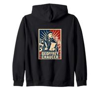Geoffrey Chaucer, escriba de Cuentos de Canterbury Sudadera con Capucha