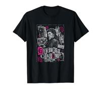 Geoffrey Chaucer Legado Medieval del Poeta inglés Camiseta gráfica económica, Hombre, Negro, L
