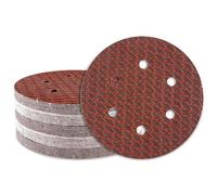 GEOGIEEW Discos Para Lijas 150mm, 80 Granos Lija Circular con 6 Agujeros Para Lijadora Excéntrica y Lijadora Orbital (50 Piezas)