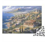 Geografía de la Antigua Grecia Rompecabezas para Adultos 52x38cm/1000pcs,Juegos De Desafío De