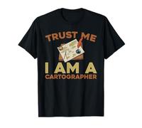 Geografía Mapas - Topografía Cartógrafo Camiseta