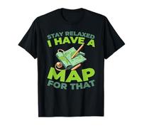 Geografía - Mapas Topografía Cartógrafo Camiseta