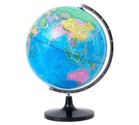 Geographic Globes - Globo mundial de 12.5 pulgadas con soporte y lupa, globo educativo para niños, decoración de oficina y estudio