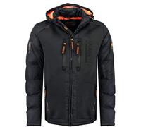 Geographical Noruega Chaqueta De Plumas Bomber Parka Outdoor Capucha Azul Hombre