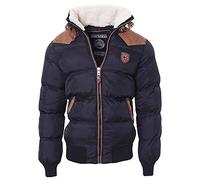 Geographical Norway Abraham - Chaqueta de Pluma para Hombre, Color Azul Marino, Talla M