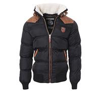 Geographical Norway Abraham - Chaqueta de Pluma para Hombre, Color Negro/Negro, Talla XL