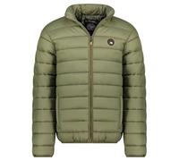 Geographical Norway Amigomap Basic Hombre - Plumífero Fino Ligero y Cálido - Chaqueta Acolchada con Capucha - Chaquetón Aislante Ideal Otoño Invierno Outdoor, verde oliva, M