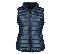 Geographical Norway Annecy Vest Basic Lady - Chaqueta Mujer Cálida Esqui - Abrigo Para Mujeres Sin Capucha - Parka Elegante A Prueba De Viento - Otono Invierno Primavera (Marino XXL)