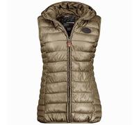 Geographical Norway Annecy Vest Hood Lady - Chaqueta Mujer Cálida Esqui - Abrigo Para Mujeres Sin Capucha - Parka Elegante A Prueba De Viento - Otono Invierno Primavera (Tormenta M)