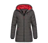 Geographical Norway Astana Lady - Parka Ciente Mujer Otoño Invierno - Abrigo Con Capucha De Piel Sintética - Chaqueta Cortavientos Abrigo Largo - Rego Ide Mujeres Elegantes