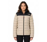 Geographical Norway Atikoclerc Lady Basic Chaqueta Acolchada Ligera Mujer Contraste Poliamida Bolsillos Laterales Estampado Frontal Bandera PVC