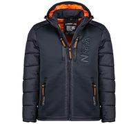 Geographical Norway Beachwood Men - Abrigo Para Hombre Resistente Viento - Chaqueta Acolchada Calor - Jacket Forro Impermeable Exterior (Marina M)