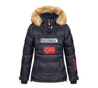 Geographical Norway BELANCOLIE Lady - Parka de Mujer cálida - Abrigo Capucha de Piel sintética - Chaqueta Invierno Acolchada - Chaqueta Corta Forro cálido - Regalo de Mujer (Negro L) Talla 3