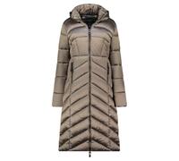 Geographical Norway BLANCHE LONG NAVY DB LADY 0116 NAVY (WZ5476F/GN-MARINE) - Chaqueta de invierno para mujer, color azul marino, con capucha, larga, cálida, cómoda, cremallera, pardo, XXL Alto