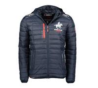 Geographical Norway BRICK BLACK GTX MEN 068 BLACK (WY6357H/GN-NOIR) Chaqueta de invierno para hombre con capucha, color negro, forro polar, cálida, cómoda, marine, 4XL