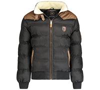 Geographical Norway Cálida chaqueta de invierno acolchada para hombre Negro XL