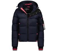 Geographical Norway Calix Lady - Chaqueta Mujer Cálida Esqui - Abrigo Para Mujeres Con Capucha Sintética - Parka Elegante A Prueba De Viento - Otono Invierno Primavera