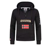 Geographical Norway Gymclass - Negro - Sudadera Capucha Hombre talla S