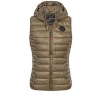 Geographical Norway Chaleco acolchado con capucha de transición otoño invierno chaleco cortavientos, gris, XXL