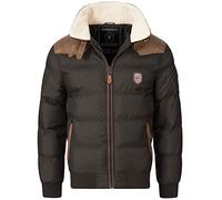 Geographical Norway Chaqueta acolchada de invierno para hombre - Anorak cálido con forro - Chaqueta de esquí y snowboard para exteriores para invierno/otoño en pack con beanie UD, L