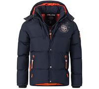 Geographical Norway Chaqueta acolchada de invierno para hombre - Anorak cálido con forro - Chaqueta de esquí y snowboard para exteriores para invierno/otoño en pack con beanie UD, 3XL