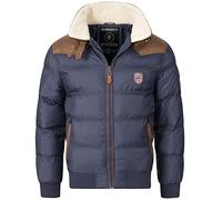 Geographical Norway Chaqueta acolchada de invierno para hombre - Anorak cálido con forro - Chaqueta de esquí y snowboard para exteriores para invierno/otoño en pack con gorro UD, XL