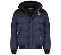 Geographical Norway Chaqueta acolchada de invierno para hombre - Anorak cálido con forro - Chaqueta de esquí y snowboard para exteriores para invierno/otoño en pack con gorro UD, L