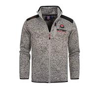 Geographical Norway Chaqueta de forro polar para hombre con el logotipo de Ches Embro y 2 bolsillos con cremallera blended grey S