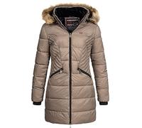 Geographical Norway Chaqueta de invierno para mujer Parka con capucha de piel Cora IMS Production S M L XL XXL, M