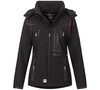 Geographical Norway Chaqueta de lluvia funcional para mujer IMS Edition Sport impermeable en paquete con gorro urbandreamz Beanie S M L XL XXL, Tisland Black, S