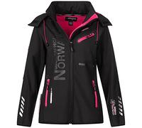 Geographical Norway Chaqueta de lluvia funcional para mujer IMS Edition Sport impermeable en paquete con gorro urbandreamz Beanie S M L XL XXL, Rev Black, L