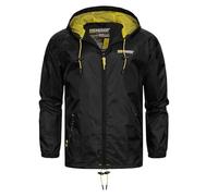 Geographical Norway Chaqueta Negra/Amarilla para Hombre Boat, Negro , XL