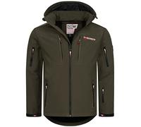 Geographical Norway Chaqueta para hombre, otoño e invierno, chaqueta softshell cortavientos, chaqueta de lluvia de transición, color: KAKI, talla: M, caqui