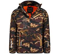 Geographical Norway Chaqueta softshell de los hombres en el exterior Rainman Turbo-Dry Campana - caqui/Orange, S