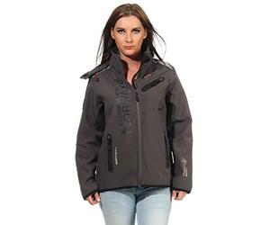 Geographical Norway Chaqueta Softshell para Mujer G-Rose - Gris/Negro - L/3