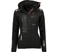 Chaqueta multifunción softshell impermeable para mujer de Geographical Norway negro/negro L